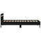 vidaXL Bed Frame Black oak 90 x 190 cm Engineered wood