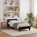 vidaXL Bed Frame Black oak 90 x 190 cm Engineered wood