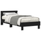 vidaXL Bed Frame Black oak 90 x 190 cm Engineered wood