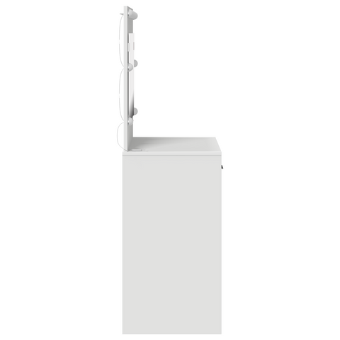 vidaXL Vanity Table with LED Lights - White, 78.5 x 41 x 135 cm