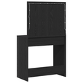 vidaXL Makeup Table with LED Lights - Black Oak, 31 x 16 x 53 inches