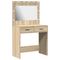 vidaXL Dressing Table with LED Lights Sonoma Oak 78.5x41x135 cm