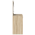 vidaXL Dressing Table with LED Lights Sonoma Oak 78.5x41x135 cm