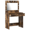 vidaXL Dressing Table with LED Lights Smoked Oak 78.5x41x135 cm