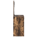 vidaXL Dressing Table with LED Lights Smoked Oak 78.5x41x135 cm