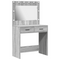 vidaXL Dressing Table with LED Lights Grey Sonoma 78,5x41x135 cm