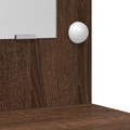 vidaXL Dressing Table with LED Lights Brown Oak 78,5x41x135 cm