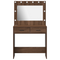 vidaXL Dressing Table with LED Lights Brown Oak 78,5x41x135 cm