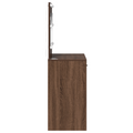 vidaXL Dressing Table with LED Lights Brown Oak 78,5x41x135 cm
