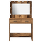 vidaXL Dressing Table with LED Lights Old Wood 78,5x41x135 cm