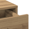 vidaXL Dressing Table with LED Lights Artisan Oak 78.5x41x135 cm