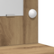 vidaXL Dressing Table with LED Lights Artisan Oak 78.5x41x135 cm