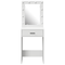 vidaXL Dressing Table with LED Lights White 50x41x135 cm