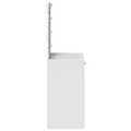 vidaXL Dressing Table with LED Lights White 50x41x135 cm