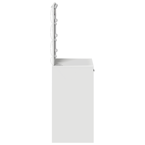 vidaXL Dressing Table with LED Lights White 50x41x135 cm