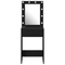 vidaXL Dressing Table with LED Lights Black Oak 50x41x135 cm