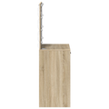 vidaXL Dressing Table with LED Lights Sonoma Oak 50x41x135 cm