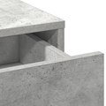 vidaXL Makeup Table with LED Lights in Concrete Grey, 50x41x135 cm
