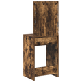 vidaXL Dressing Table with LED Lights Smoked Oak 50x41x135 cm