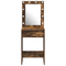 vidaXL Dressing Table with LED Lights Smoked Oak 50x41x135 cm