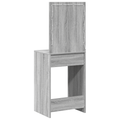 vidaXL Dressing Table with LED Lights Grey Sonoma 50x41x135 cm