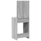 vidaXL Dressing Table with LED Lights Grey Sonoma 50x41x135 cm