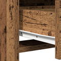 vidaXL Dressing Table with LED Lights Old Wood 50x41x135 cm