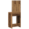 vidaXL Dressing Table with LED Lights Old Wood 50x41x135 cm