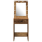 vidaXL Dressing Table with LED Lights Old Wood 50x41x135 cm