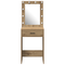 vidaXL Dressing Table with LED Lights Artisan Oak 50x41x135 cm