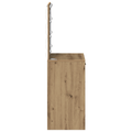 vidaXL Dressing Table with LED Lights Artisan Oak 50x41x135 cm