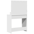 vidaXL Dressing Table with LED Lights, White, 79x41x135 cm