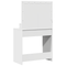 vidaXL Dressing Table with LED Lights, White, 79x41x135 cm