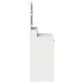 vidaXL Dressing Table with LED Lights, White, 79x41x135 cm