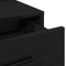 vidaXL Black Oak MDF 79 x 41 x 135 cm Drawers Vanity Table