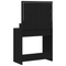 vidaXL Black Oak MDF 79 x 41 x 135 cm Drawers Vanity Table