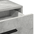 vidaXL Dressing Table with LED Lights - Concrete Grey - 79x41x135 cm