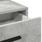 vidaXL Dressing Table with LED Lights - Concrete Grey - 79x41x135 cm