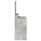 vidaXL Dressing Table with LED Lights - Concrete Grey - 79x41x135 cm