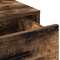 vidaXL Makeup Table with LED Lights - Smoked Oak 79x41x135 cm