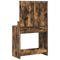 vidaXL Makeup Table with LED Lights - Smoked Oak 79x41x135 cm
