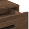 vidaXL Makeup Table with LED Lights - Brown Oak, 79x41x135 cm