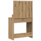 vidaXL Dressing Table Artisan oak 79 x 41 x 135 cm Engineered wood