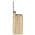 vidaXL Makeup Table with LED Lights in Sonoma Oak - 50x41x135 cm