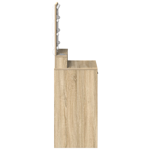 vidaXL Dressing Table Sonoma oak 50 x 41 x 135 cm Engineered wood