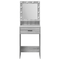 vidaXL Grey sonoma Particle board 50 x 41 x 135 cm Mirror Vanity Table