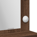 vidaXL Dressing Table with LED Lights - Brown Oak, 50x41x135 cm