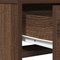 vidaXL Dressing Table with LED Lights - Brown Oak, 50x41x135 cm