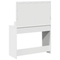 vidaXL White Dressing Table with LED Lights - 100x41x135 cm
