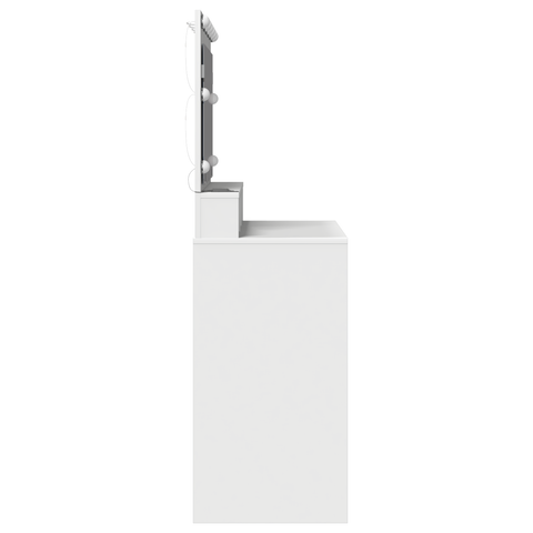 vidaXL White Dressing Table with LED Lights - 100x41x135 cm